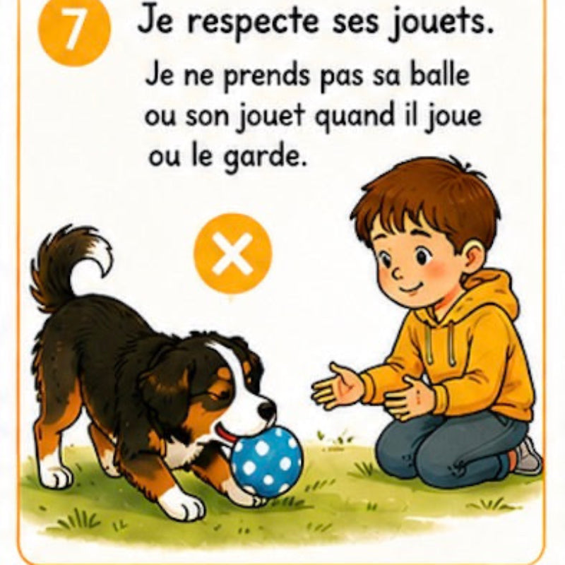 image éducative enfant bienveillant chien - MokAïko&Co - MokAiko&Co