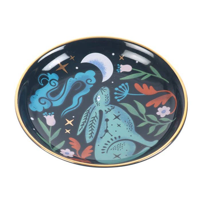 Porte-bijoux céramique Lièvre Mystique de Minuit