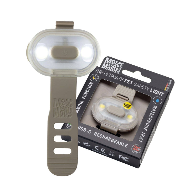 Lumière LED pour balade Nocturne avec son chien - Sable