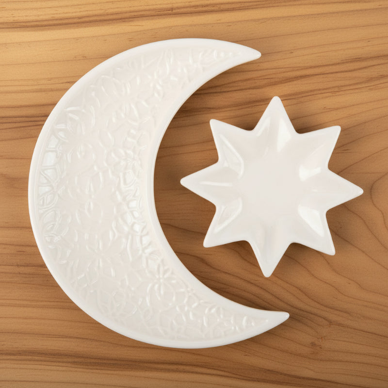 Coupelles à Bibelots Lune Croissante et Étoile