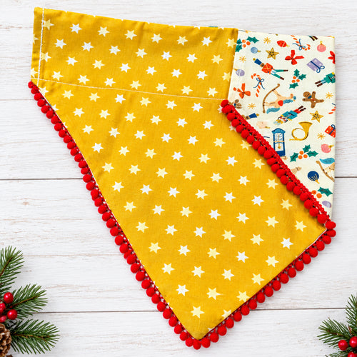 Bandana à Glissiere Noël Chien - MokAïko&Co - MokAiko&Co