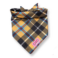Bandana à Nouer pour chien motif tartan Cornouailles