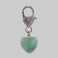 Pendentif pour animal de compagnie en forme de Coeur et en Aventurine verte