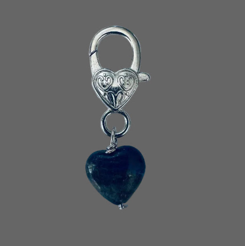 Pendentif pour animal de compagnie en forme de Cœur en Lapis-Lazuli