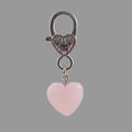 Pendentif pour animal de compagnie en forme de Cœur et en Quartz rose