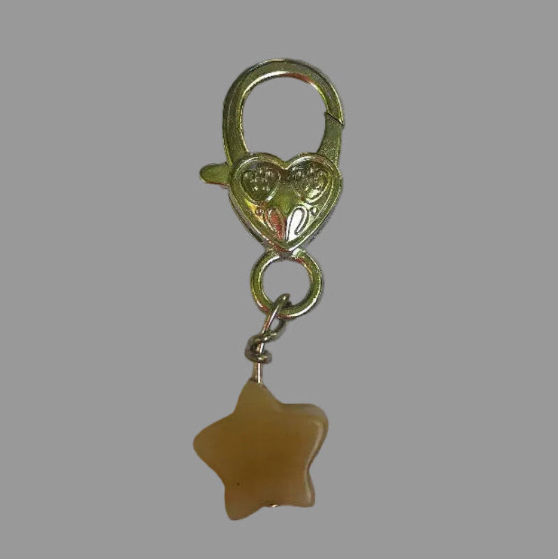 Pendentif pour animal de compagnie en forme d'Etoile et en Citrine