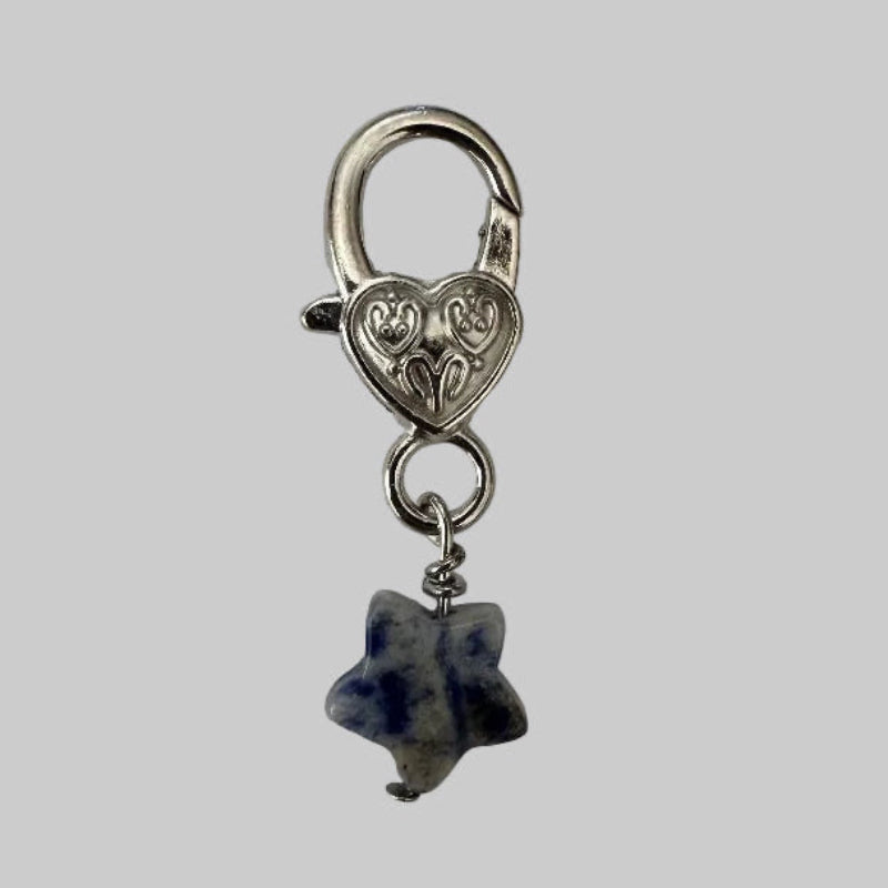 Pendentif pour animal de compagnie en forme d'Etoile et en Sodalite