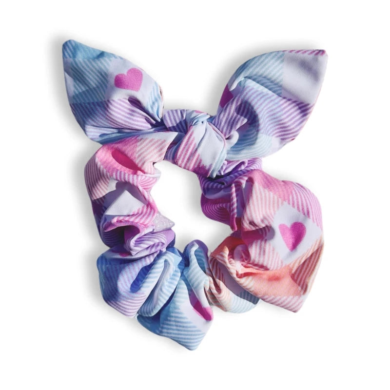Chouchou pour cheveux en Vichy pastel