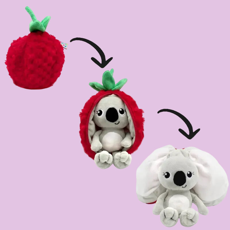 Peluche pour enfant - Flipetz Koala Framboise