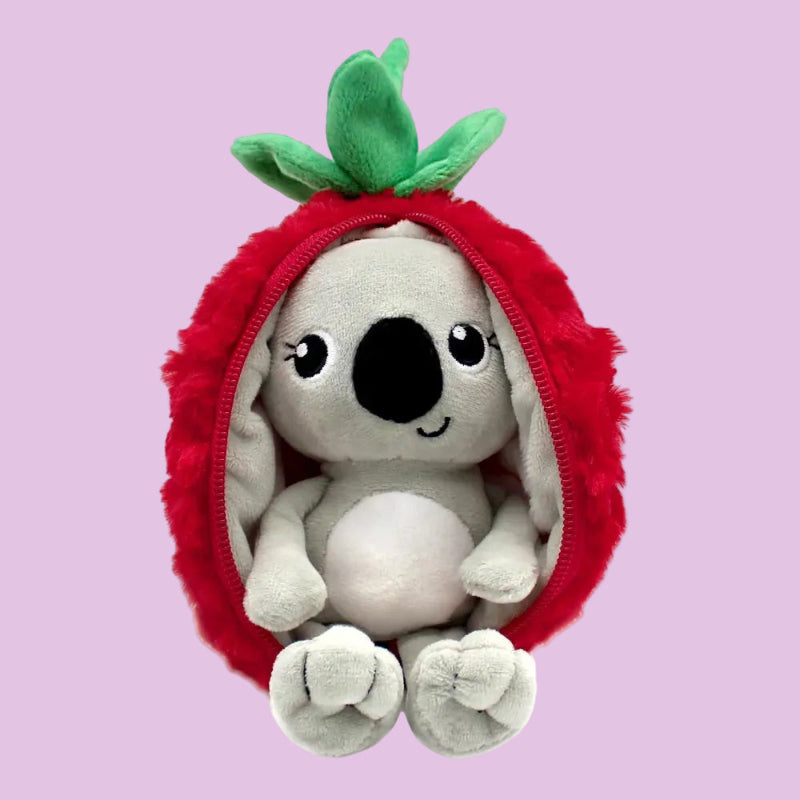 Peluche pour enfant - Flipetz Koala Framboise