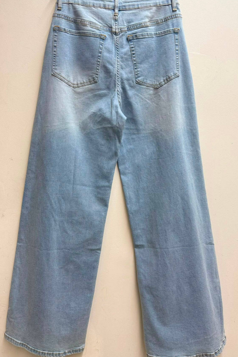 Jean Ample Stretch - Taille Classique avec Lien à Nouer