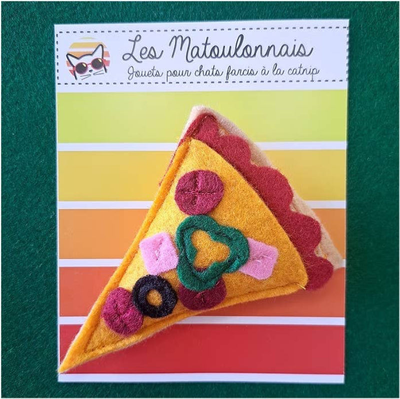 Jouet pour chat - Pizza en Feutrine