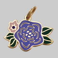 Médaille d'identification pour animaux de compagnie Fleur Sauvage