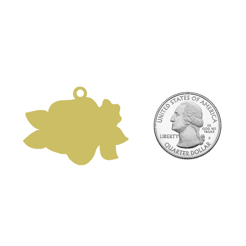 Médaille d'identification pour animaux de compagnie Fleur Sauvage
