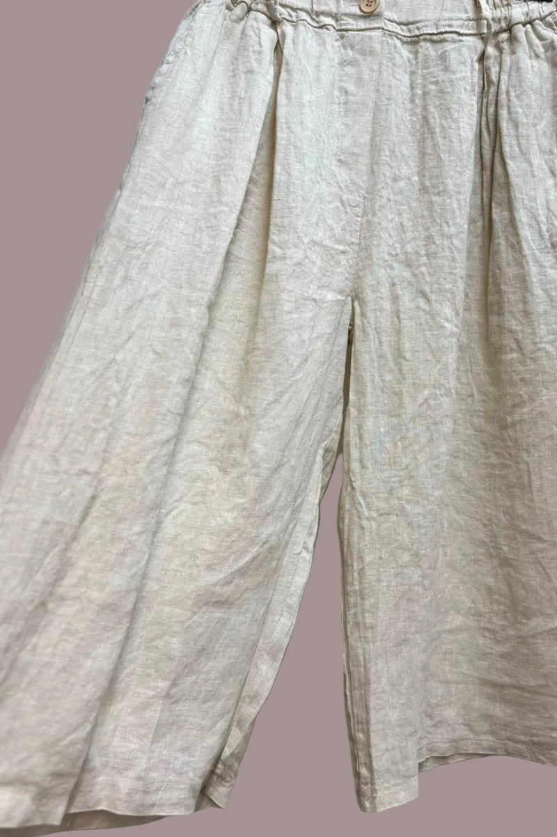 Pantacourt Ample - Taille Elastiquée - Coupe Fluide