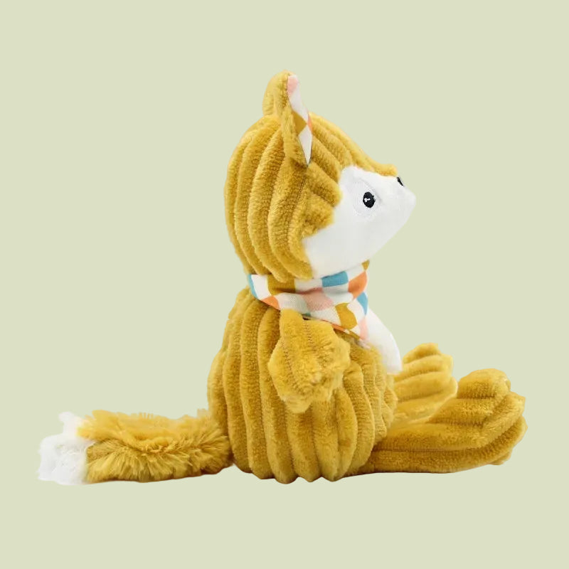 Peluche pour enfant - Cyranos le Renard - avec sa boîte cadeau