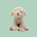 Peluche pour enfant - Animal de ferme - Chien - Blanc crème - 25 cm