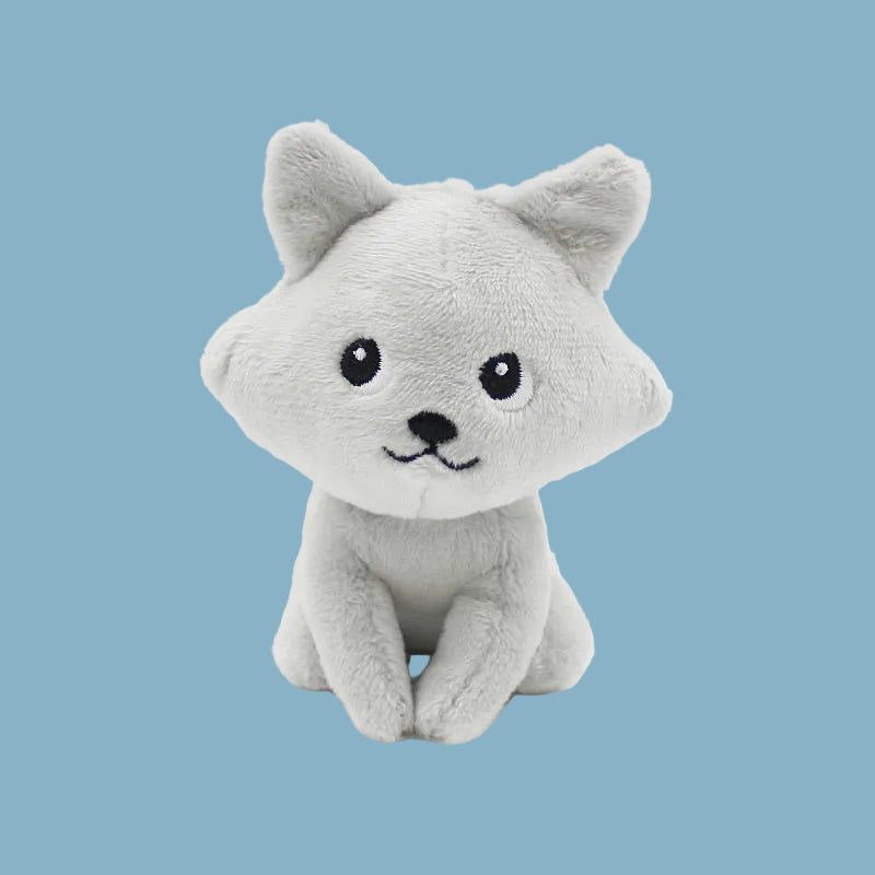 Peluche pour enfant - Renard des neiges maman et bébé