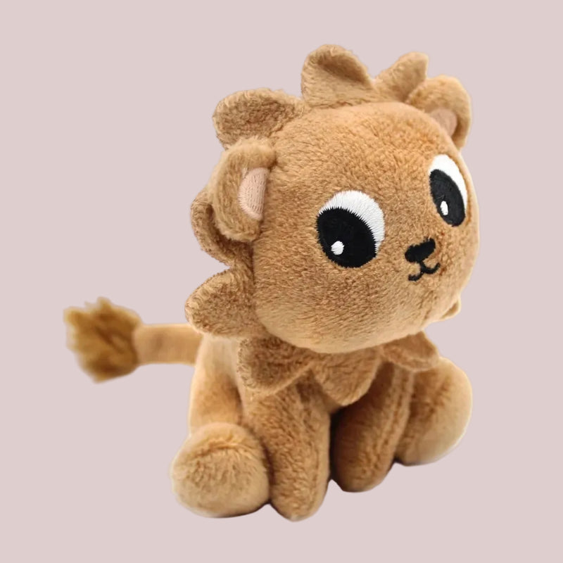 Peluche pour enfant - Graou Le Lion - Papa et Bébé - Marron Cassonade