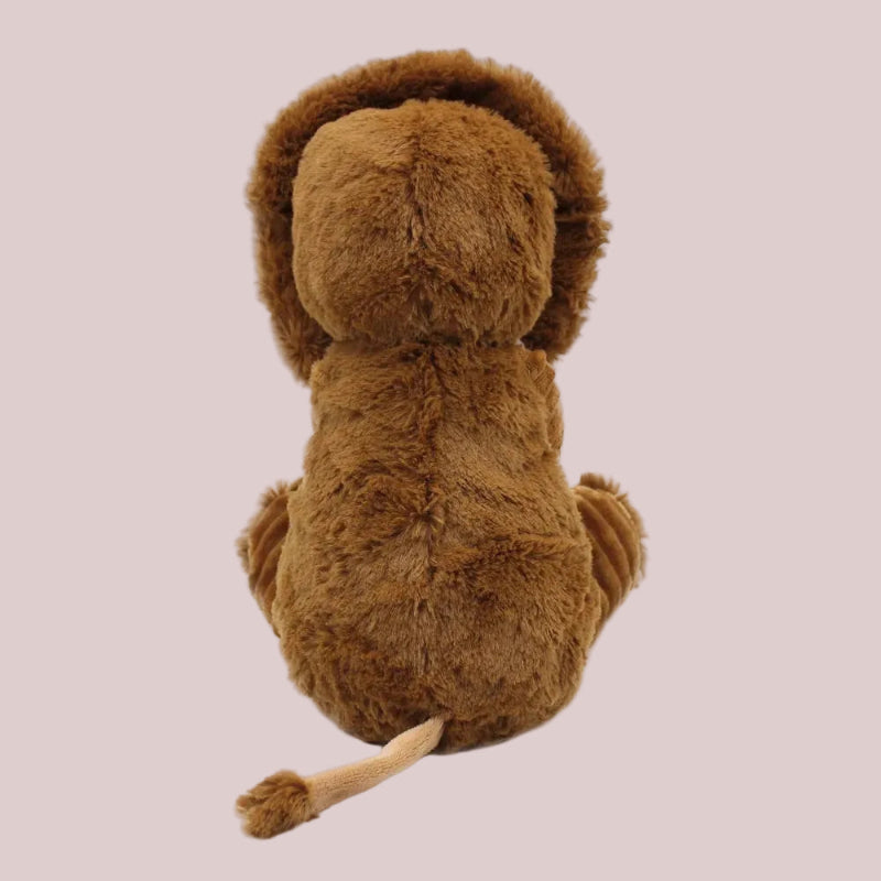Peluche pour enfant - Graou Le Lion - Papa et Bébé - Marron Cassonade