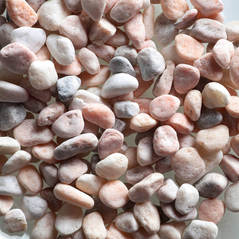 Pierres Décoratives - Tons Clairs rose blanc beige