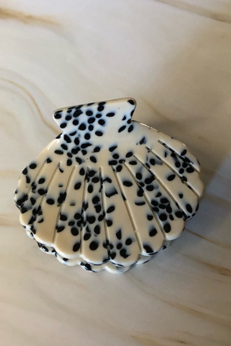 Pince à cheveux Coquillage - Motif Dalmatien