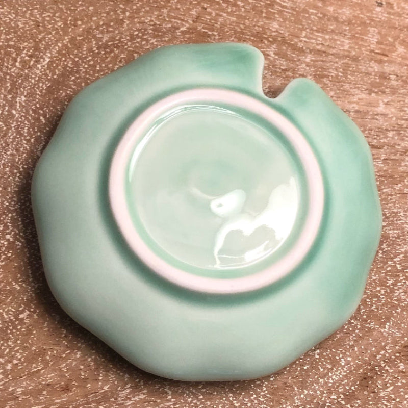 Porte-bâton d'encens et coupelle à bibelots en forme de fleur de lotus