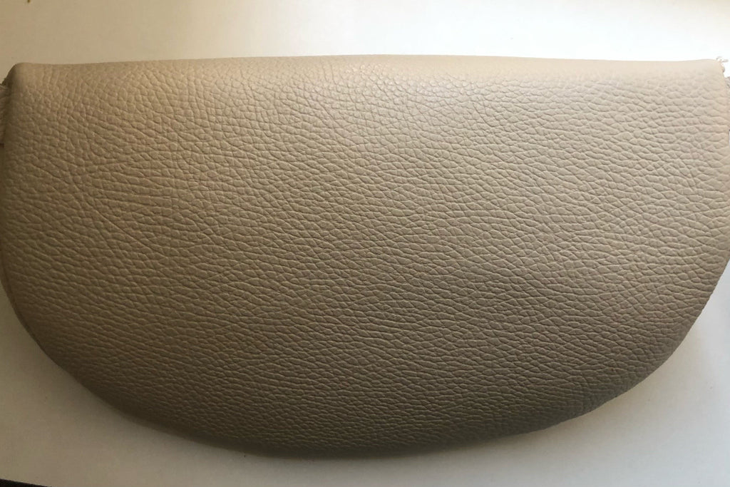 Sac banane en cuir véritable beige