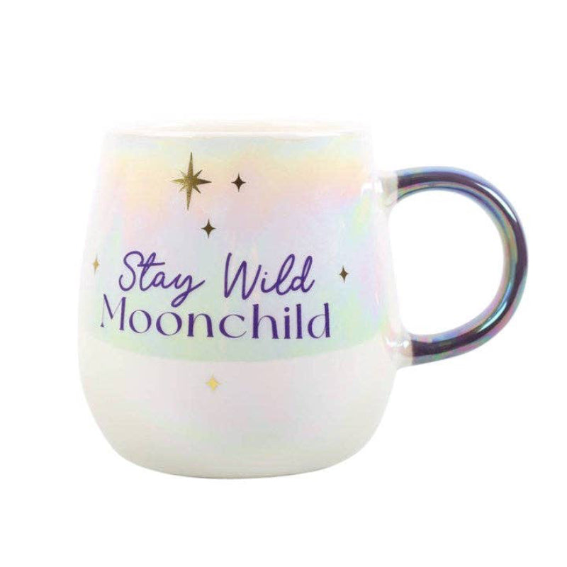 Tasse céramique céleste irisée Stay Wild Moon Child - 500 ML