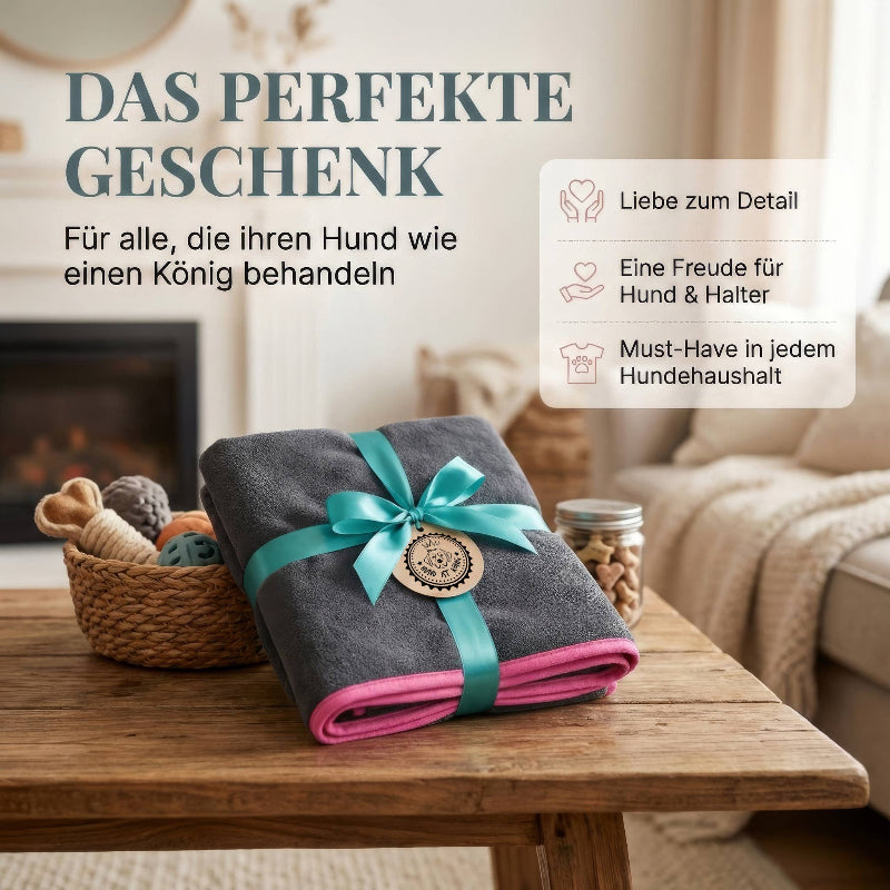 Serviette en microfibre extra absorbante pour chien (130 x 75 cm)