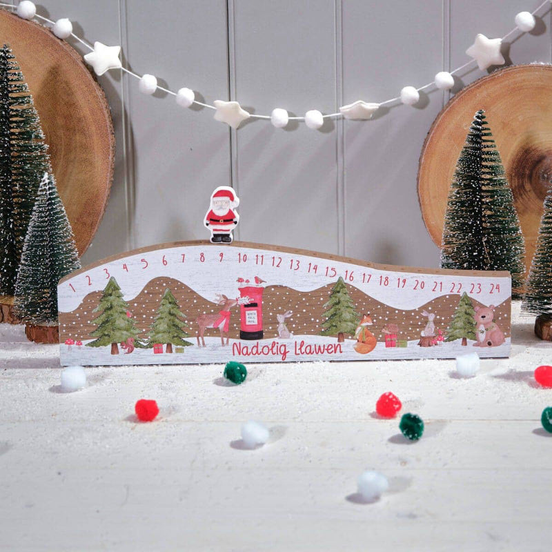 Calendrier de l'Avent au décor enchanté en bois - MokAïko&Co