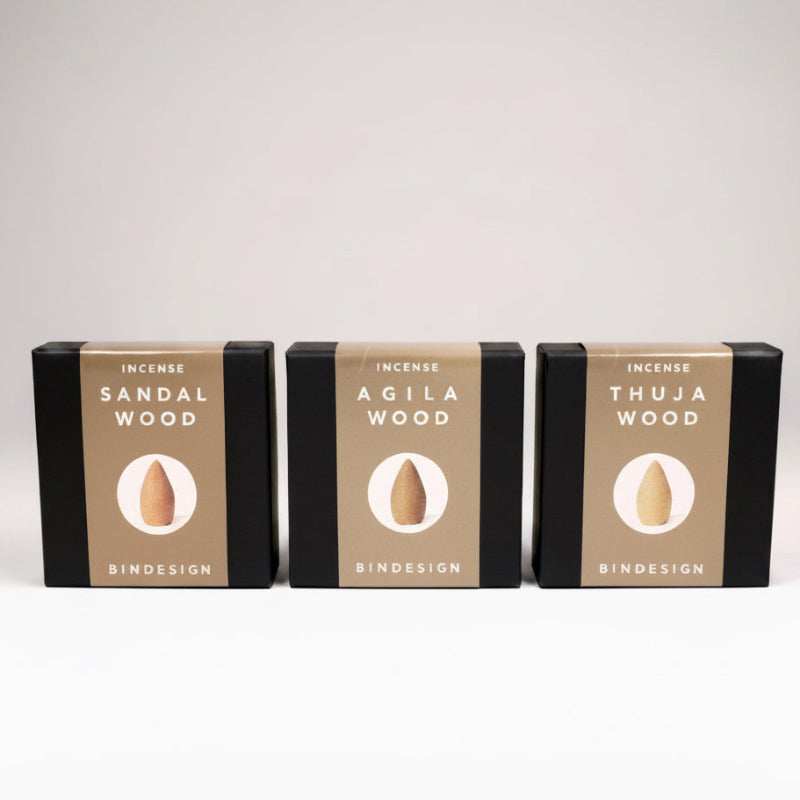 Cônes d'encens naturels à refoulement Parfum de bois de Santal