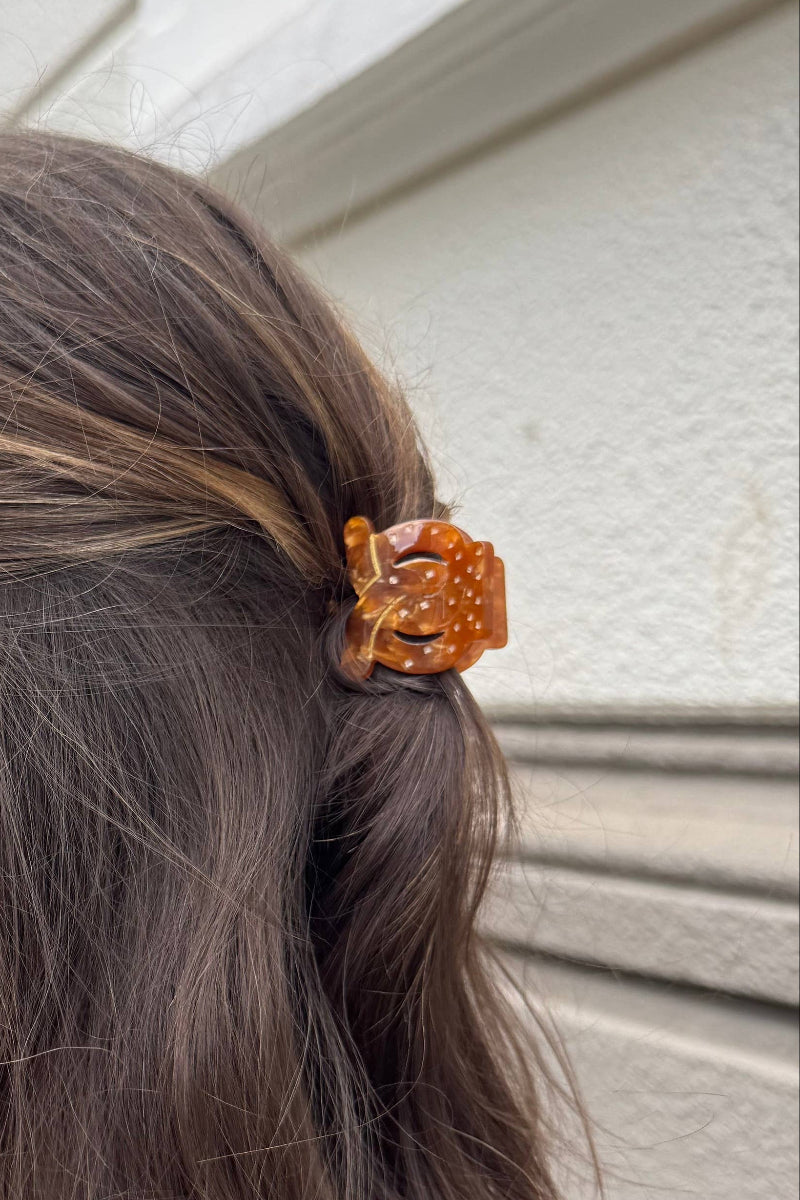 pince pour cheveux marron style bretzel - MokAïko&Co
