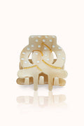 pince pour cheveux blanc beige bretzel - MokAiko&Co - MokAïko&Co