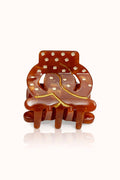 pince pour cheveux couleur marron Bretzel - MokAïko&Co - MokAiko&Co