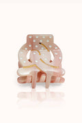 pince pour cheveux bretzel rose - MokAïko&Co - MokAiko&Co